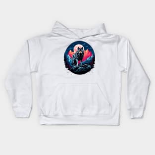 Happy Wolf Night Kids Hoodie